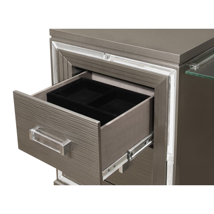 Tamsin Dressing Table with Mirror (Dark Champagne)