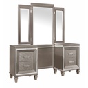Tamsin Dressing Table with Mirror (Dark Champagne)