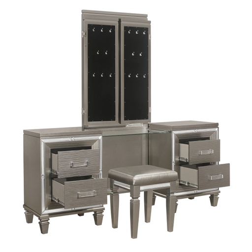Tamsin Dressing Table with Mirror (Dark Champagne) 3