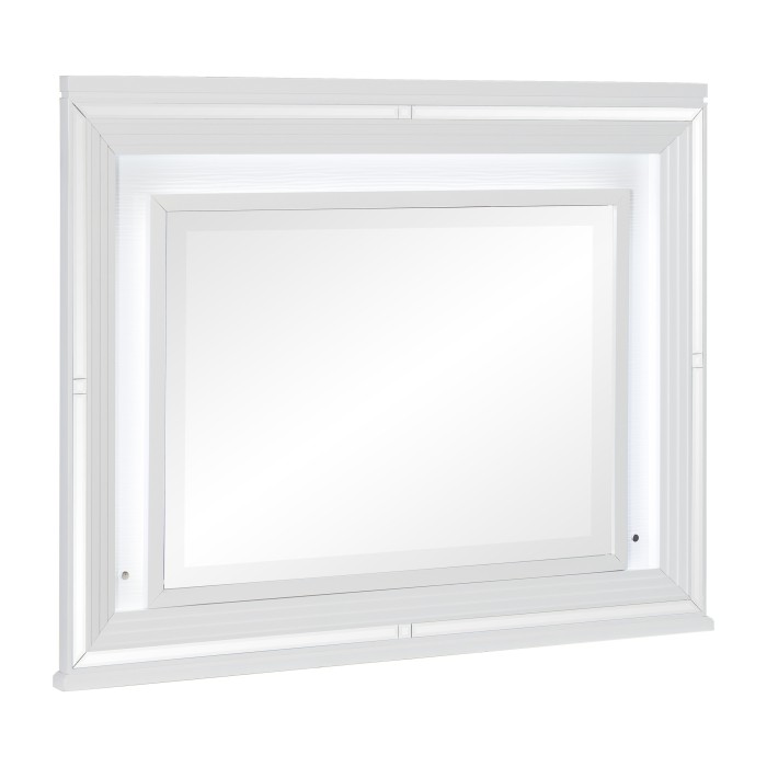 Tamsin Mirror with LED Lighting (White)