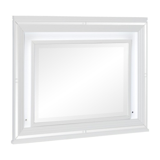 Tamsin Mirror with LED Lighting (White) 1