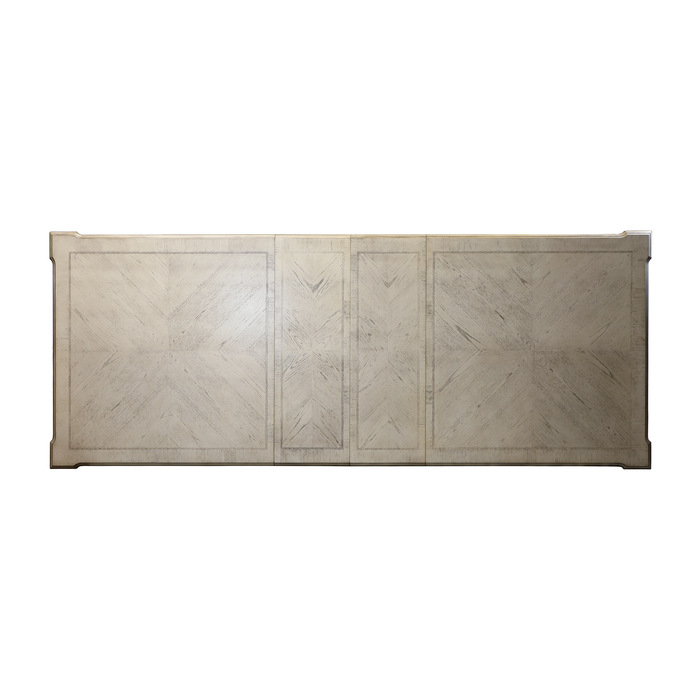 Catalonia Double Pedestal Dining Table (Platinum Gold)