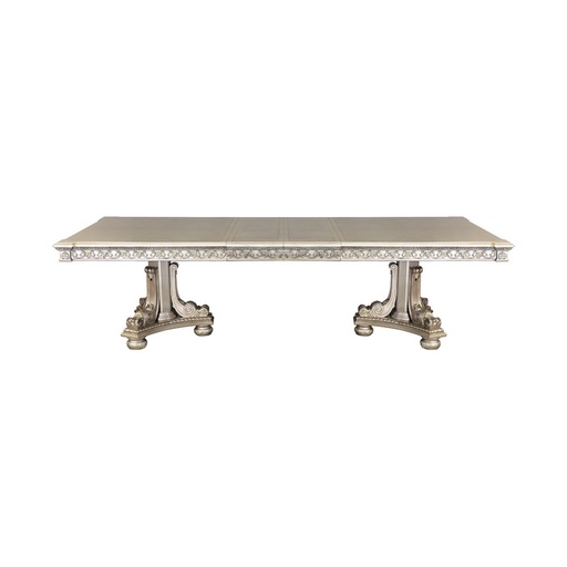 Catalonia Double Pedestal Dining Table (Platinum Gold) 3