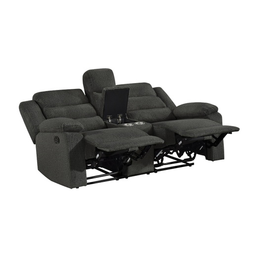 Tyrone Collection Loveseat (Dark Grey) 2