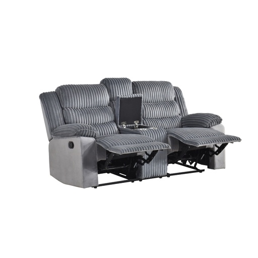 Tyrone Collection Loveseat (Grey Corduroy) 1