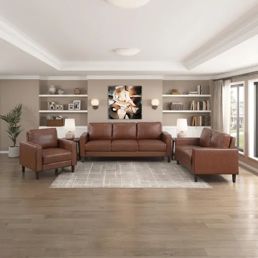 Malcolm Chocolate Track-Arm Sofa 3