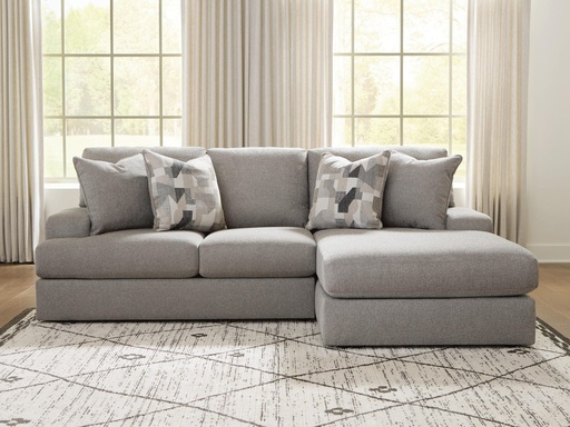 Lindon 2-Piece Sectional with Chaise (Right-Facing) (Smoke) 1