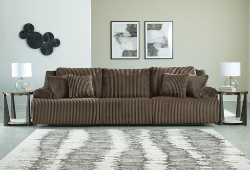 Top Tier 3-Piece Reclining Sectional Sofa (Chocolate) 2