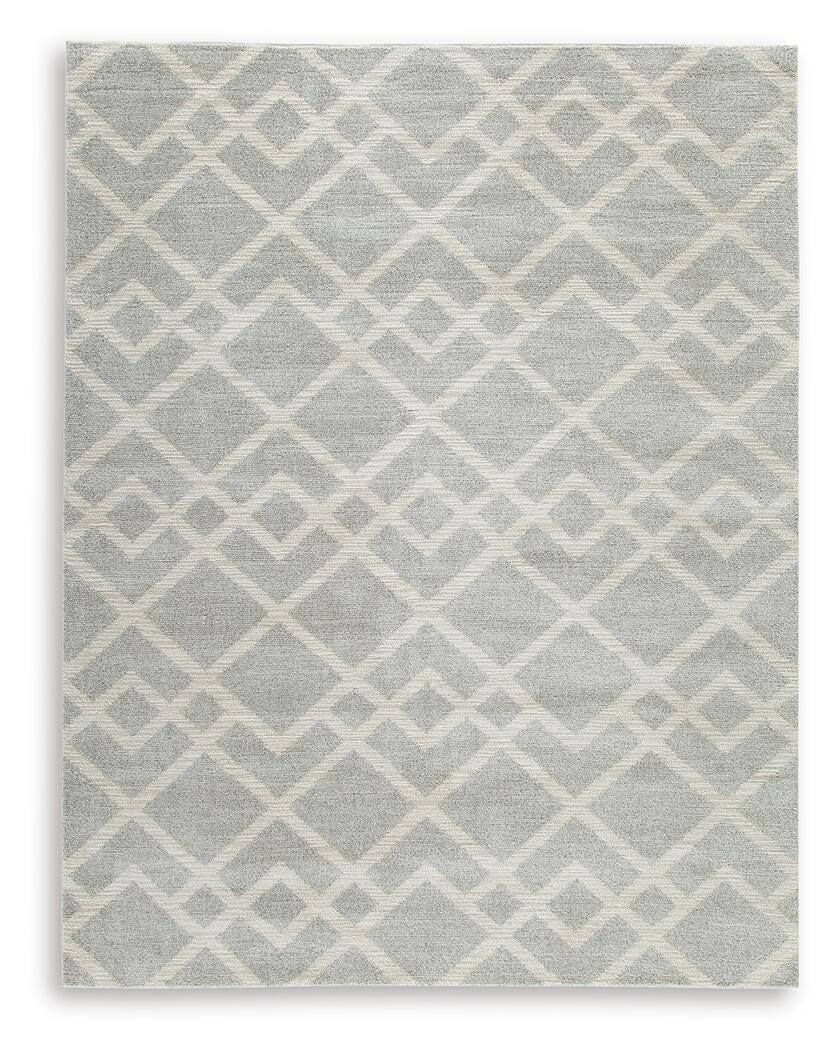 Unawick Large Rug (8x10 Gray/Ivory) 2