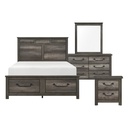 Lenior Grey 6 Piece Queen Storage Bedroom Set - image 2