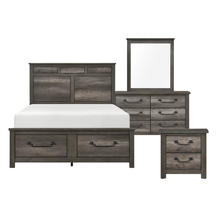 Lenior Grey 8 Piece Queen Storage Bedroom Set 2