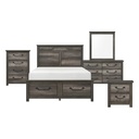 Lenior Grey 6 Piece Queen Storage Bedroom Set - set photo