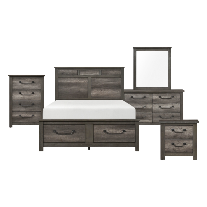 Lenior Grey 8 Piece King Storage Bedroom Set 14