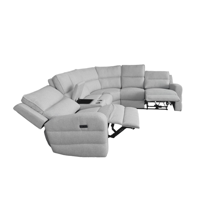 Thorne 3-Piece Power Reclining Sectional with Storage Console 8