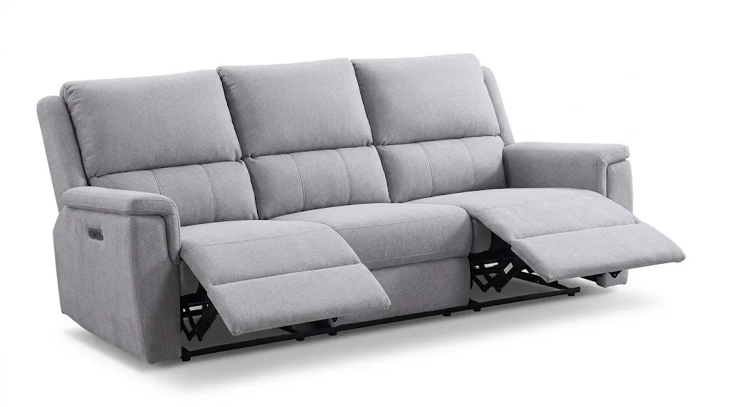 Apex 3 Piece Power Reclining Set Sofa, Loveseat and Chair (Grey) 5