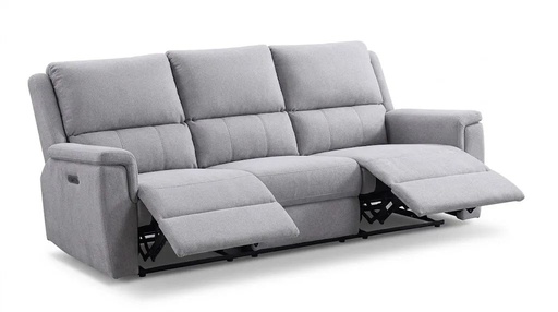 Apex 3 Piece Power Reclining Set Sofa, Loveseat and Chair (Grey) 5