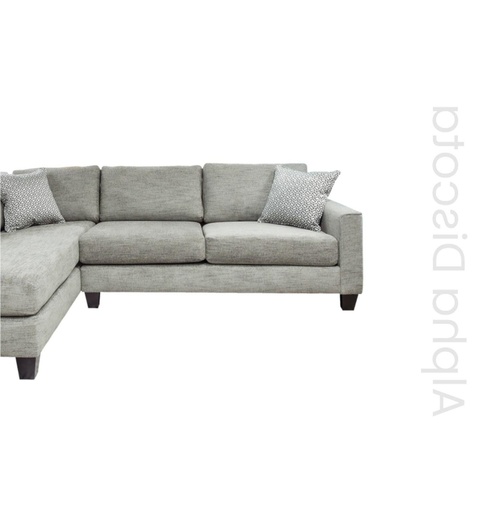 Alpha 2-Piece Sectional with Chaise (Samantha Beige) 4