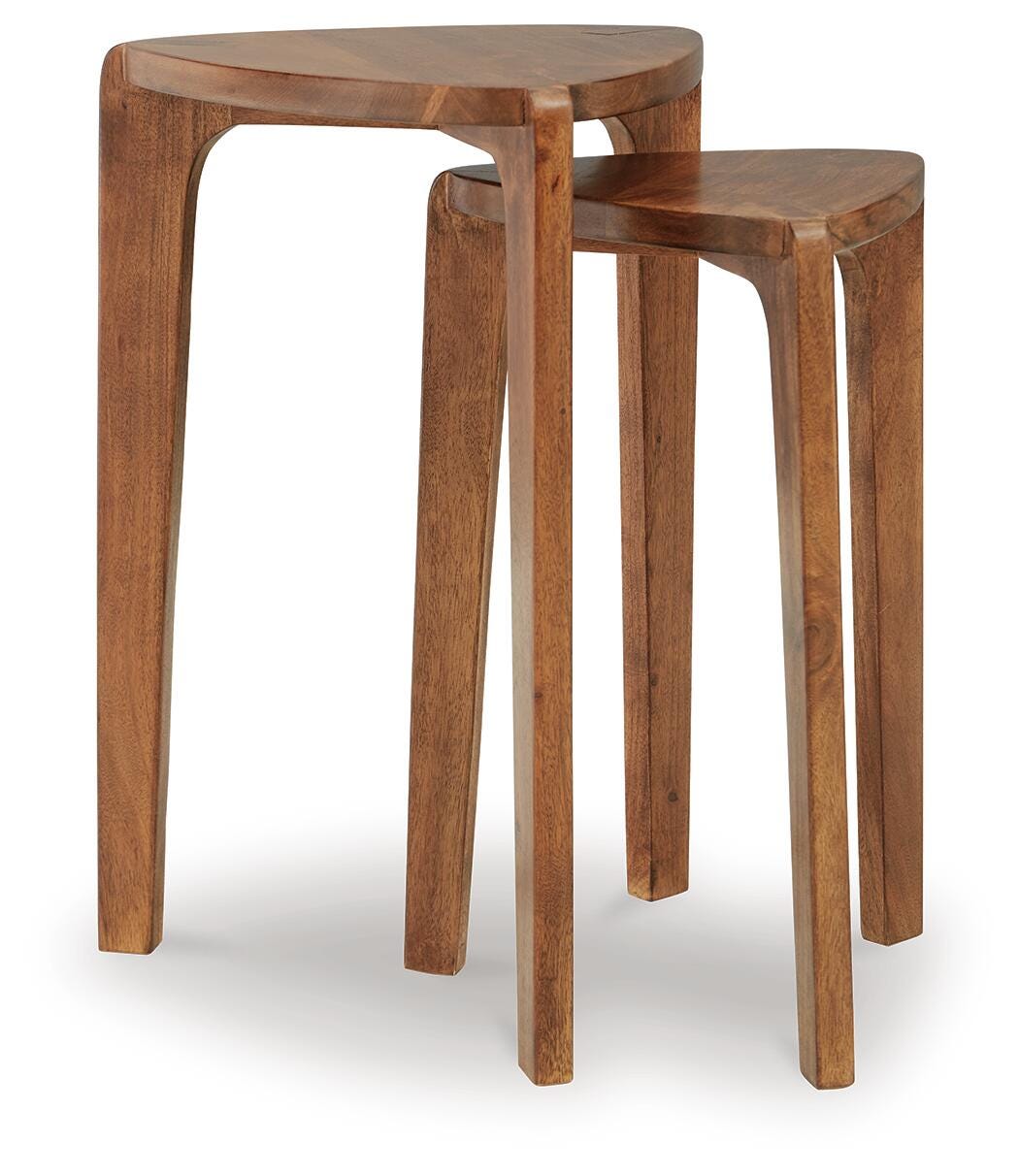 Brynnleigh Medium Brown Accent Table Set of 2 6