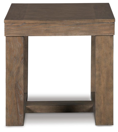 Cariton Grayish Brown Square End Table 4