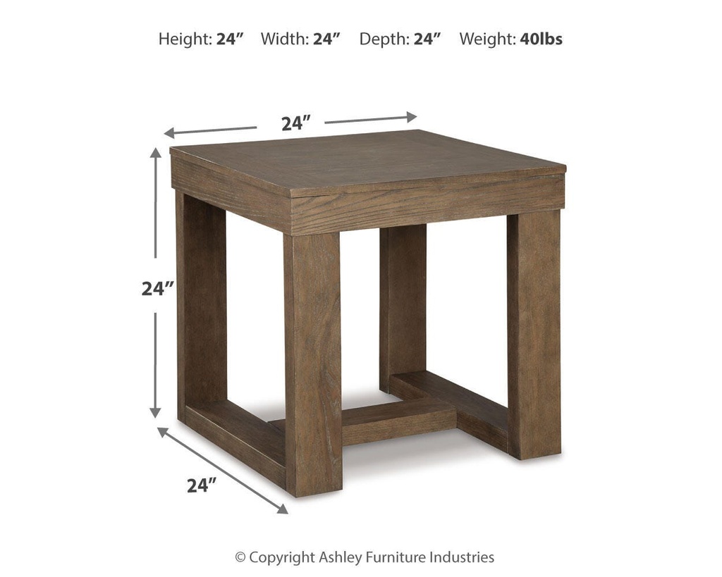 Product dimensions