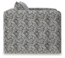 Kenbell Black and White Geometric Accent Chair view 3