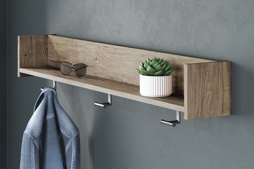 Oliah Wall Mounted Coat Rack with Shelf 2