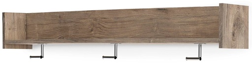 Oliah Wall Mounted Coat Rack with Shelf 4