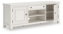 Robbinsdale Antiqued White Extra Large TV Stand view 2