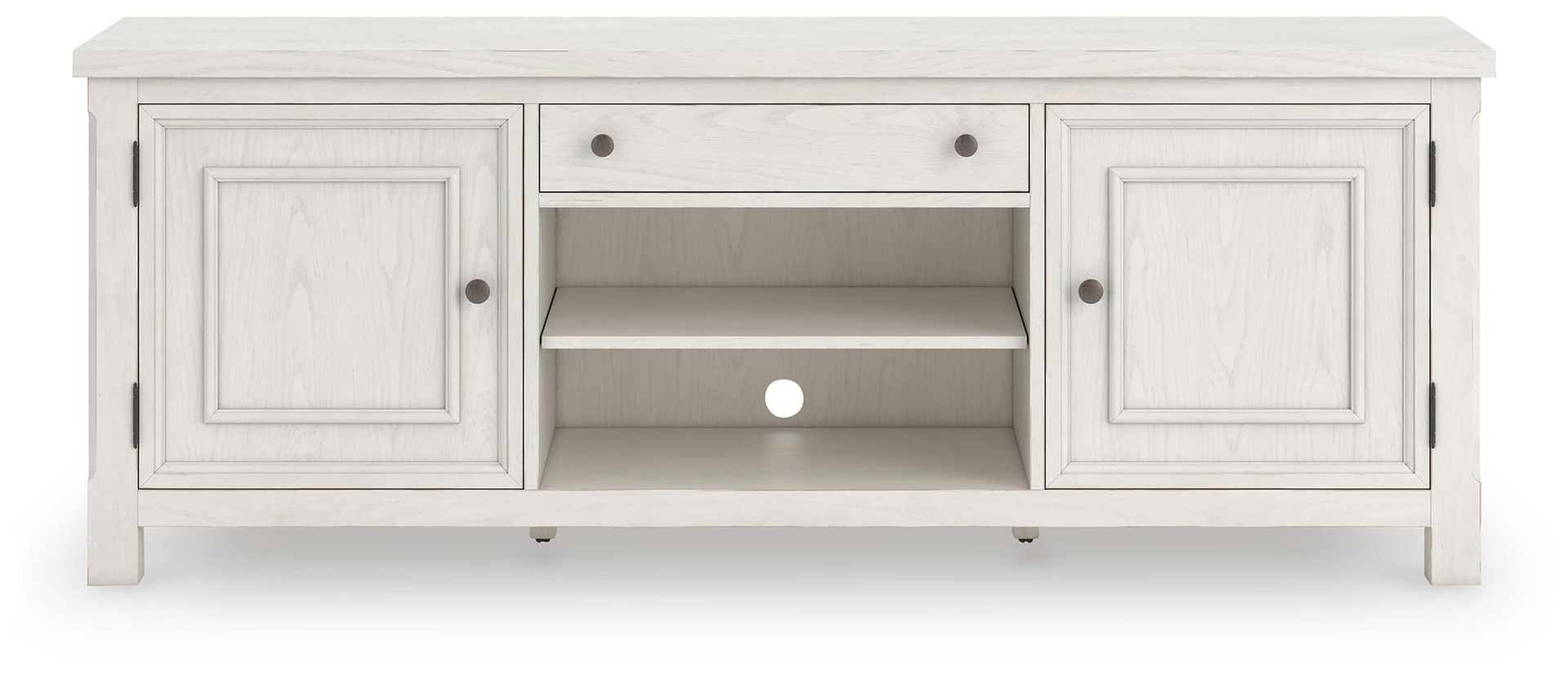 Robbinsdale Antiqued White Extra Large TV Stand 4