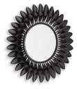 Ryenmour Black Metal Flower Accent Mirror view 2
