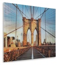 Shayward Brooklyn Bridge Print on Glass Wall Art view 1