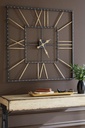 Thames Black and Goldtone Metal Wall Clock view 1