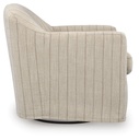 Valwick Striped Slipcover Swivel Accent Chair view 3