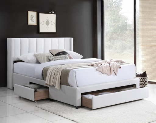 Haven Tailored Fabric Platform Bed (King) 5