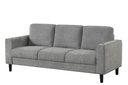 Grey Mid-Century Track Arm Accent Chair with Cup Holders view 5