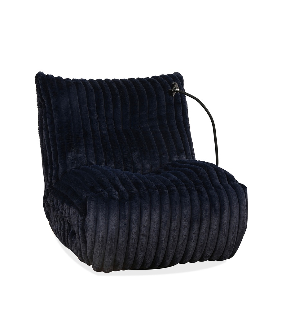 Cobalt Blue Compact Recliner view 2