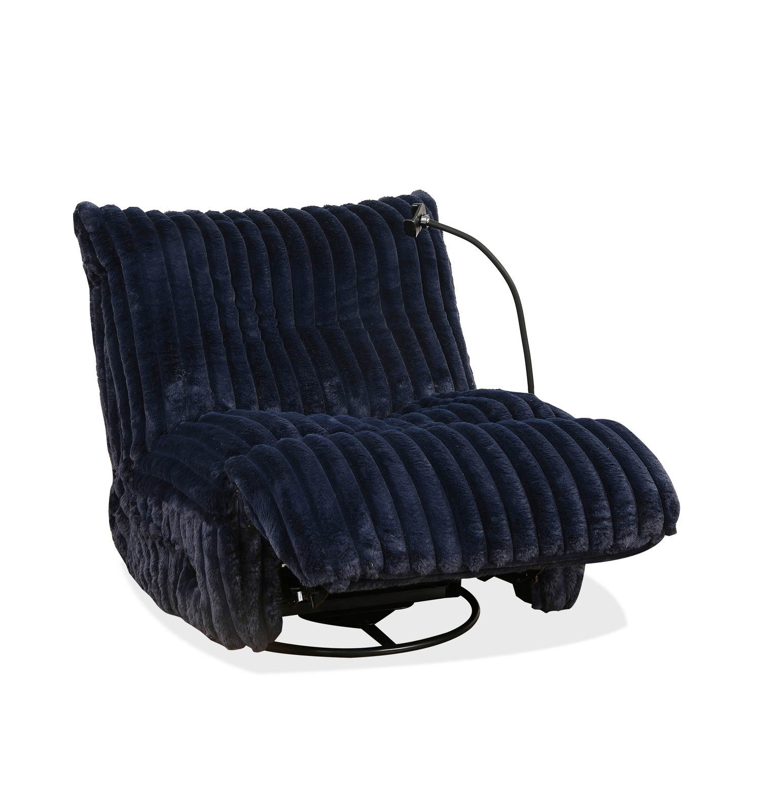 Cobalt Blue Compact Recliner 5