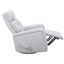 Dalton Grey Tufted Swivel Recliner view 1