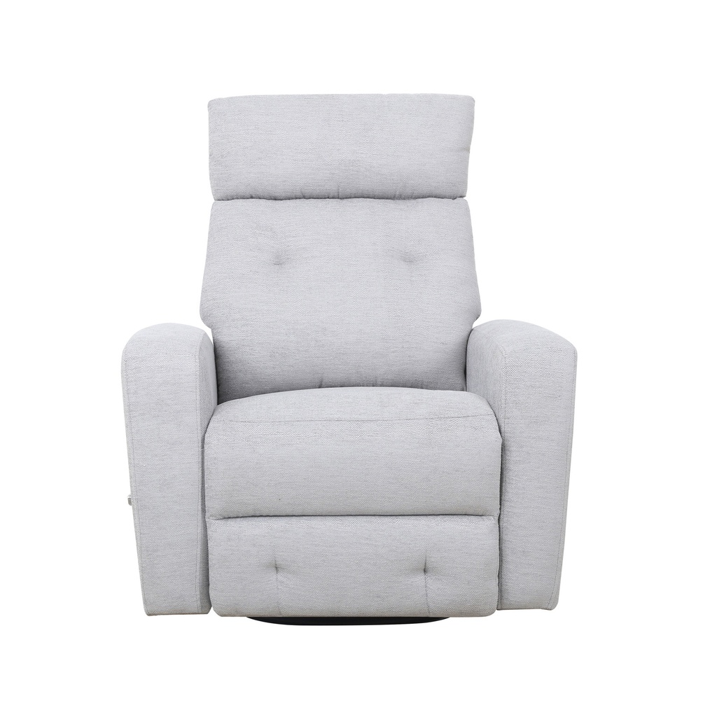 Dalton Grey Tufted Swivel Recliner view 3