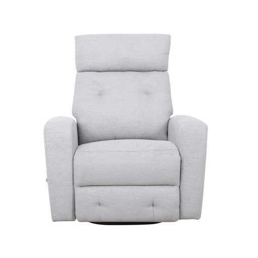 Dalton Grey Tufted Swivel Recliner 5