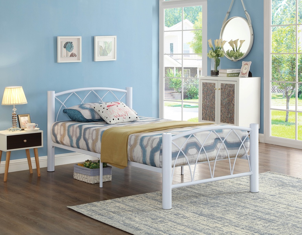 Fairwind Scalloped Arch Single Platform Bed view 1