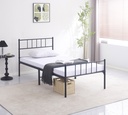 Somerset Black Steel Industrial Ladder Single Platform Bed view 1
