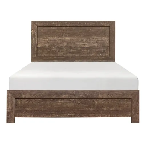 Corbin Rustic Brown Eastern King Panel Bed 3