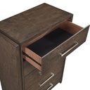 Oakridge Walnut 5-Drawer Chest view 2