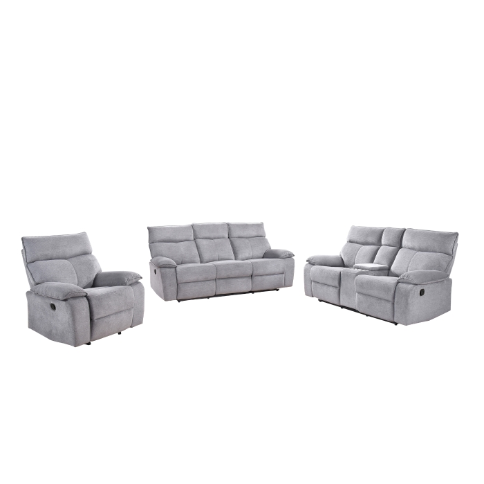 Bragg Charcoal Grey Recliner view 2