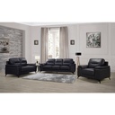 Mischa Black Leather Match Accent Chair view 4