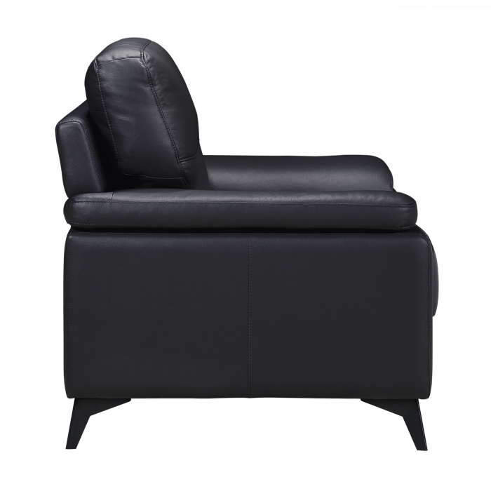 Mischa Black Leather Match Accent Chair view 5