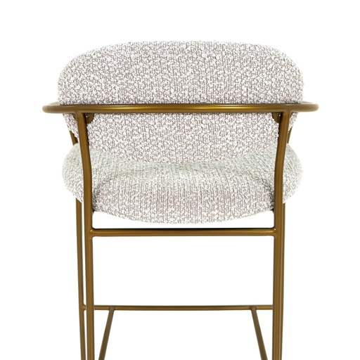 Gold Frame Boucle Counter Stool 7