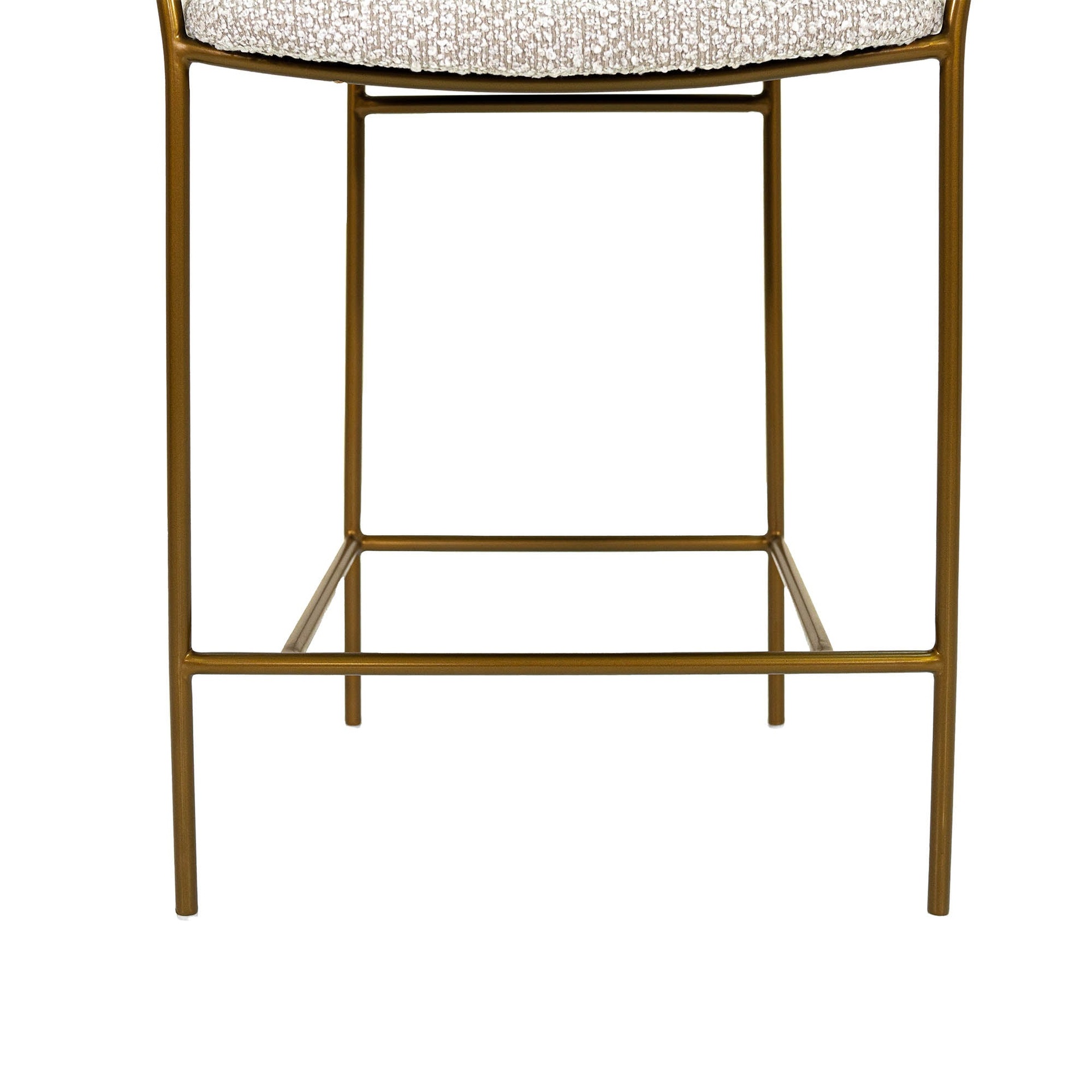 Gold Frame Boucle Counter Stool 10