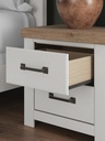 Winslow Two-Drawer Nightstand detail